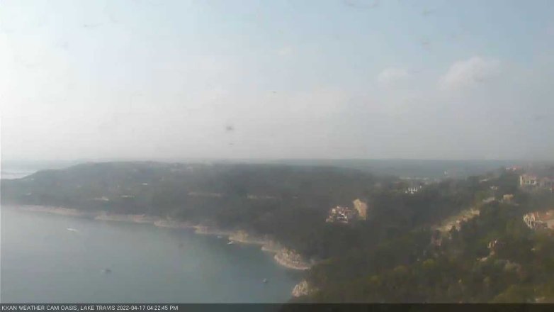 Lake Travis webcam, April 17, 2022 4:25 PM CT