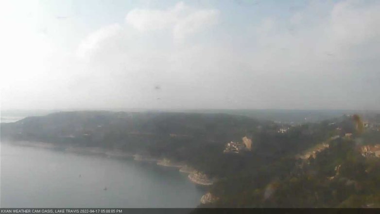 Lake Travis webcam, April 17, 2022 5:00 PM CT
