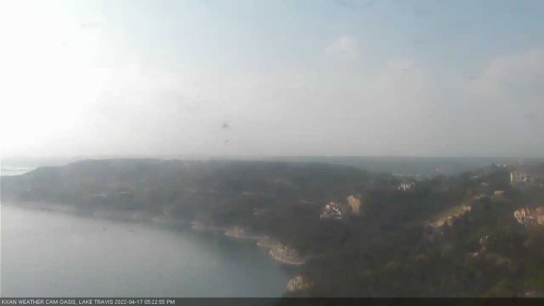 Lake Travis webcam, April 17, 2022 5:25 PM CT