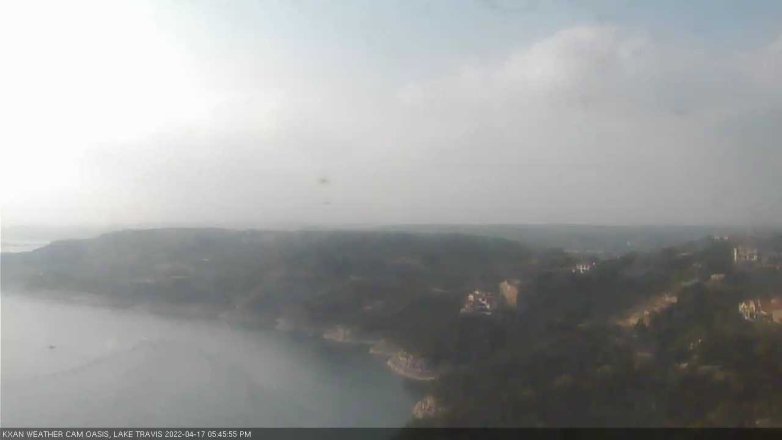 Lake Travis webcam, April 17, 2022 5:45 PM CT