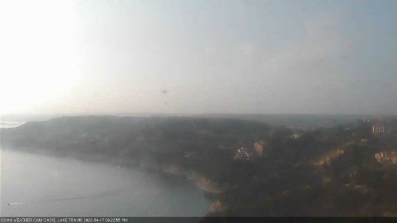 Lake Travis webcam, April 17, 2022 6:25 PM CT