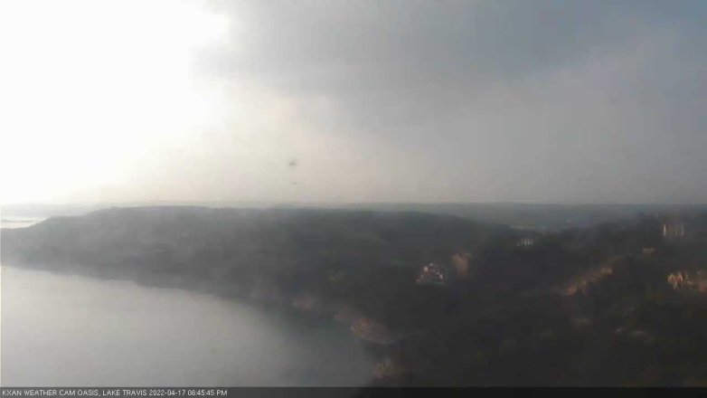 Lake Travis webcam, April 17, 2022 6:45 PM CT