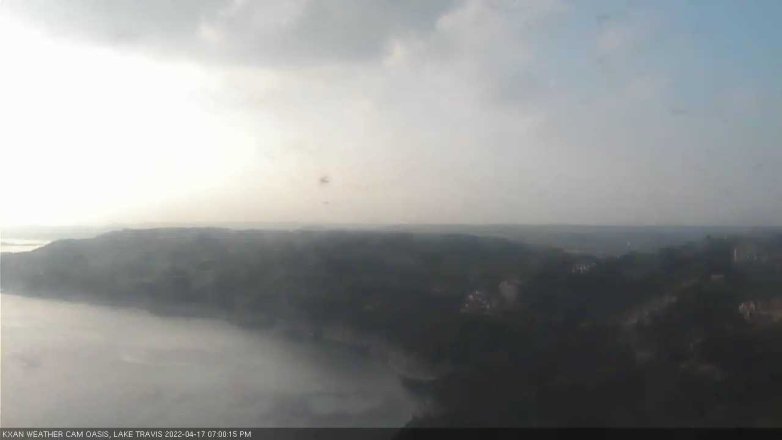 Lake Travis webcam, April 17, 2022 7:00 PM CT