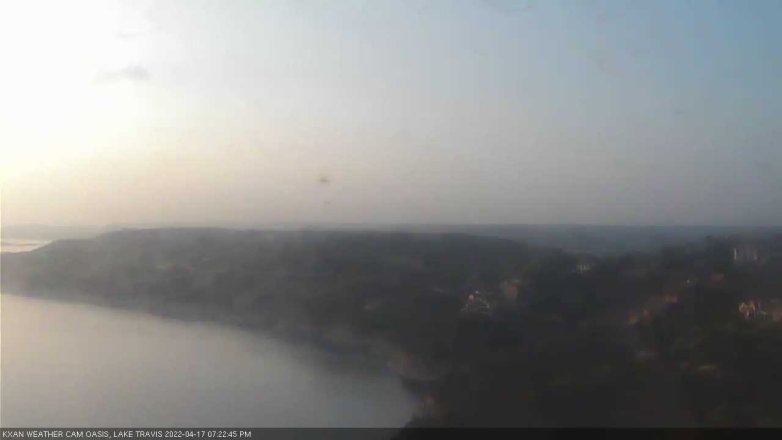 Lake Travis webcam, April 17, 2022 7:25 PM CT