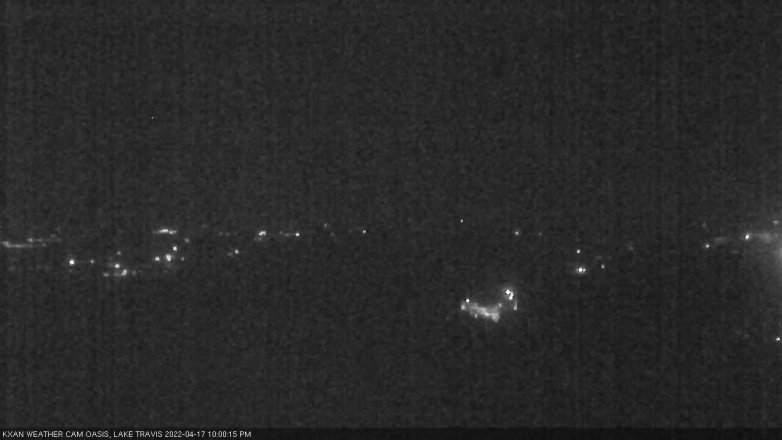 Lake Travis webcam, April 17, 2022 10:00 PM CT