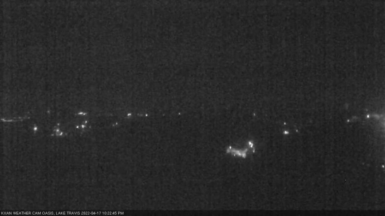 Lake Travis webcam, April 17, 2022 10:25 PM CT