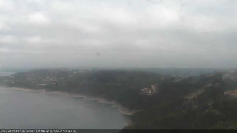 Lake Travis webcam, April 18, 2022 9:00 AM CT