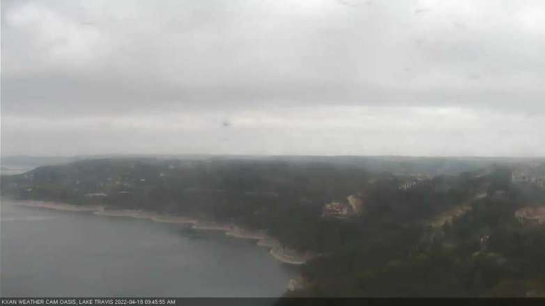 Lake Travis webcam, April 18, 2022 9:45 AM CT