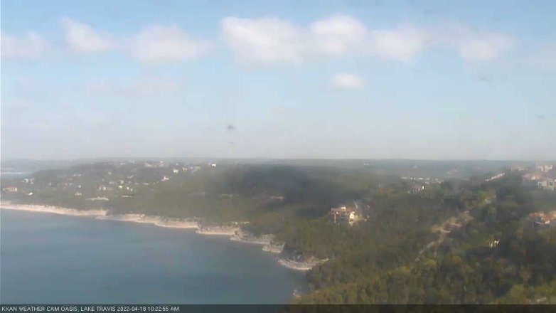 Lake Travis webcam, April 18, 2022 10:25 AM CT