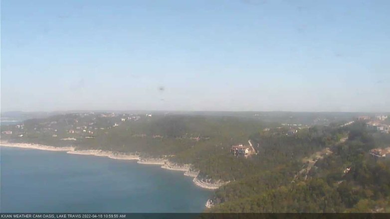 Lake Travis webcam, April 18, 2022 11:00 AM CT