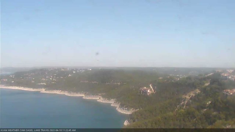Lake Travis webcam, April 18, 2022 11:25 AM CT