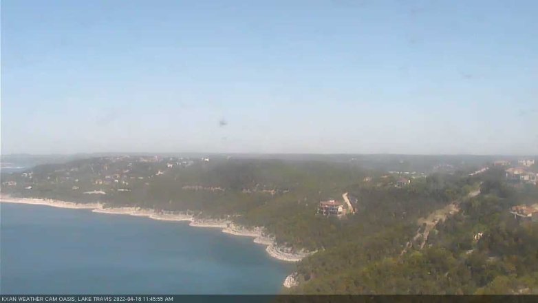 Lake Travis webcam, April 18, 2022 11:45 AM CT