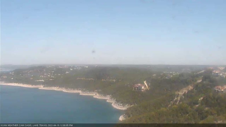 Lake Travis webcam, April 18, 2022 12:00 PM CT