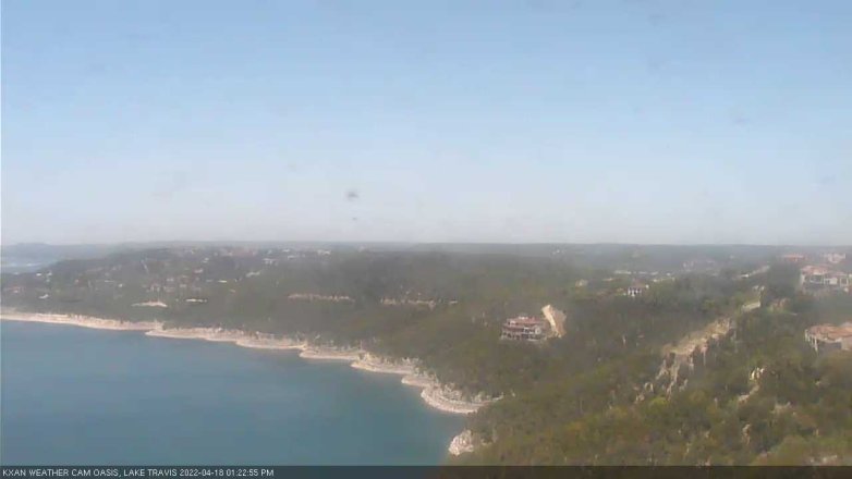 Lake Travis webcam, April 18, 2022 1:25 PM CT