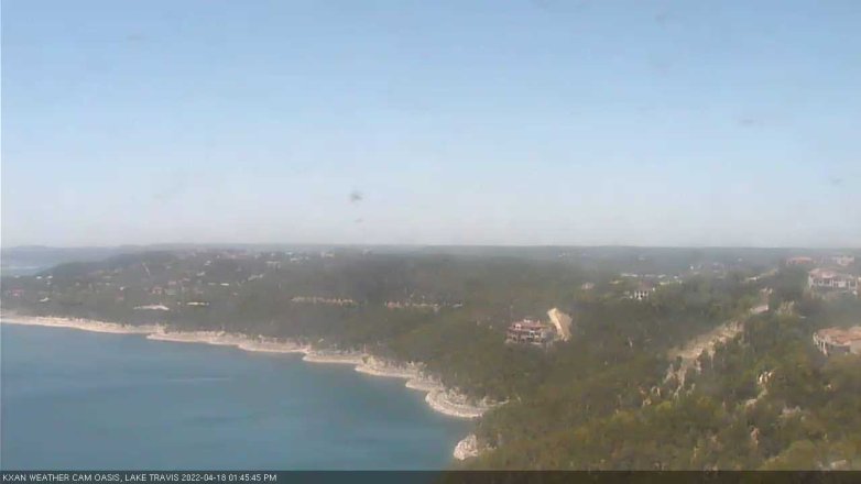 Lake Travis webcam, April 18, 2022 1:45 PM CT