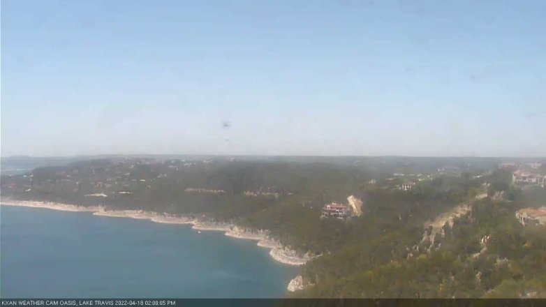 Lake Travis webcam, April 18, 2022 2:00 PM CT