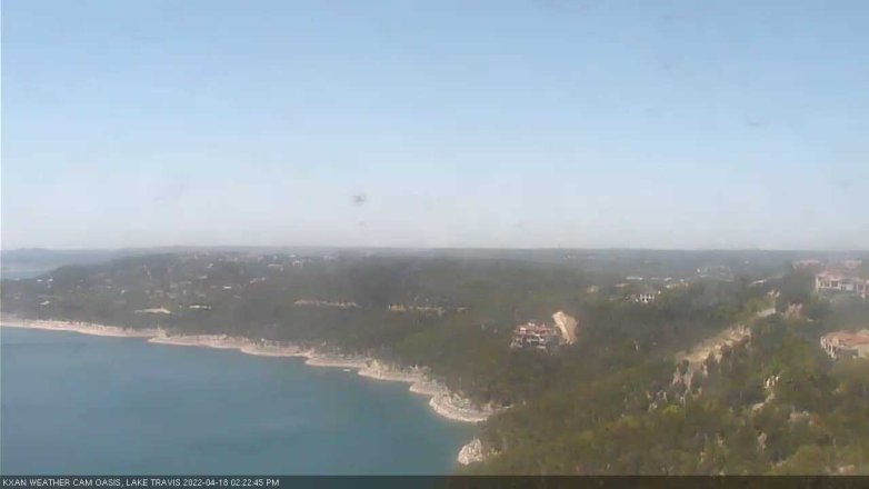 Lake Travis webcam, April 18, 2022 2:25 PM CT
