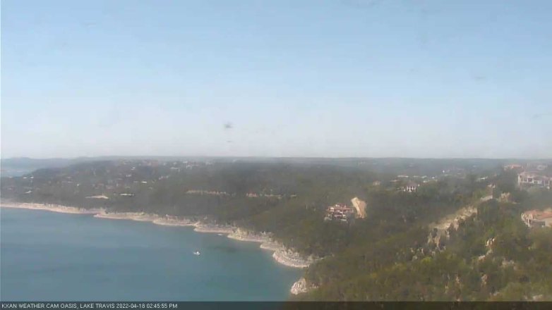 Lake Travis webcam, April 18, 2022 2:45 PM CT