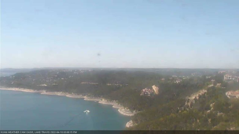 Lake Travis webcam, April 18, 2022 3:00 PM CT