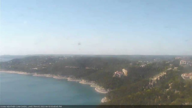 Lake Travis webcam, April 18, 2022 3:45 PM CT
