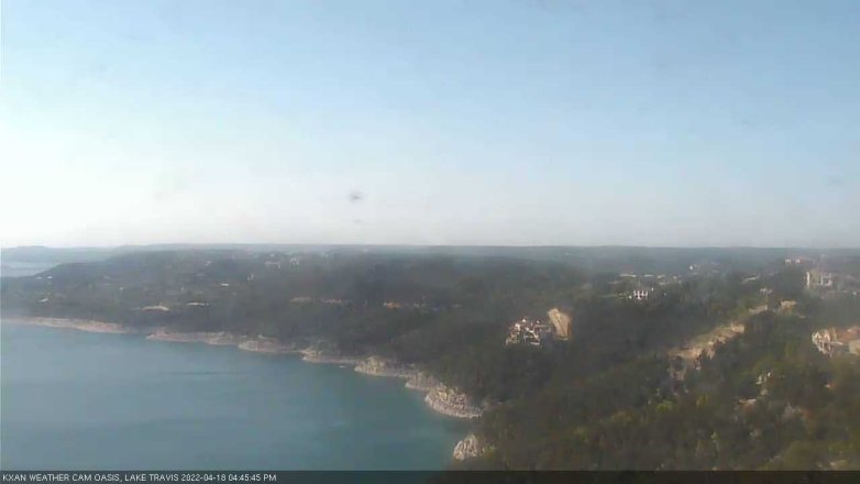 Lake Travis webcam, April 18, 2022 4:45 PM CT