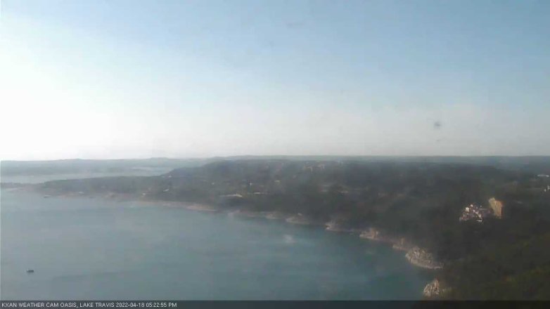 Lake Travis webcam, April 18, 2022 5:25 PM CT