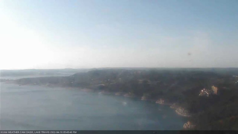 Lake Travis webcam, April 18, 2022 5:45 PM CT
