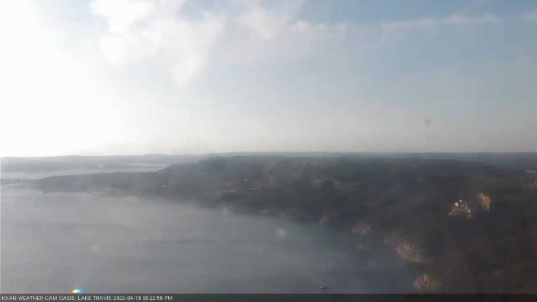 Lake Travis webcam, April 18, 2022 6:25 PM CT