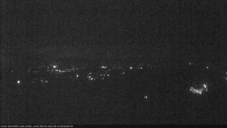 Lake Travis webcam, April 18, 2022 9:00 PM CT
