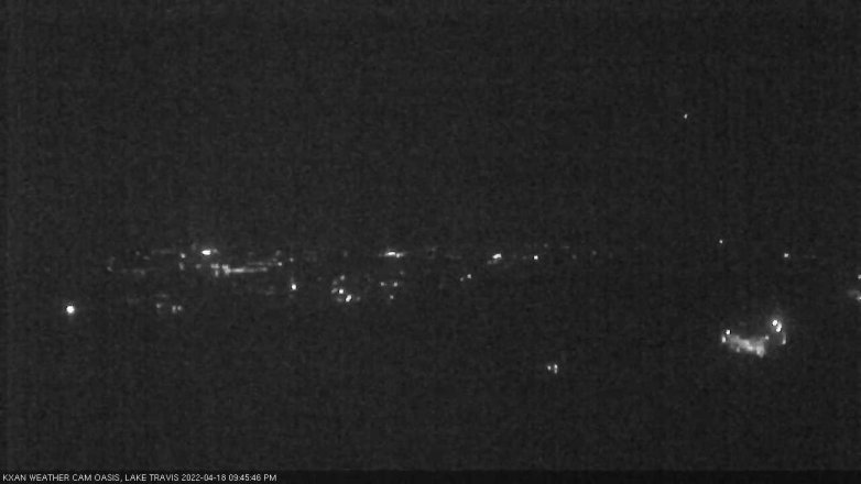 Lake Travis webcam, April 18, 2022 9:45 PM CT