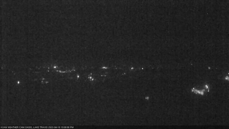 Lake Travis webcam, April 18, 2022 10:00 PM CT