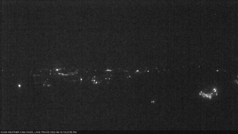 Lake Travis webcam, April 18, 2022 10:25 PM CT