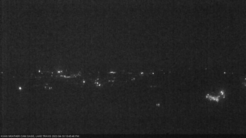Lake Travis webcam, April 18, 2022 10:45 PM CT
