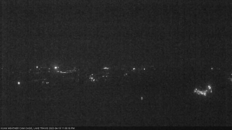 Lake Travis webcam, April 18, 2022 11:00 PM CT