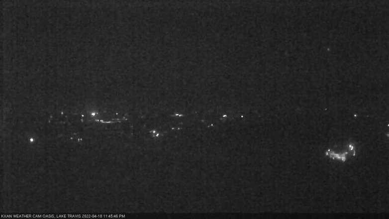 Lake Travis webcam, April 18, 2022 11:45 PM CT