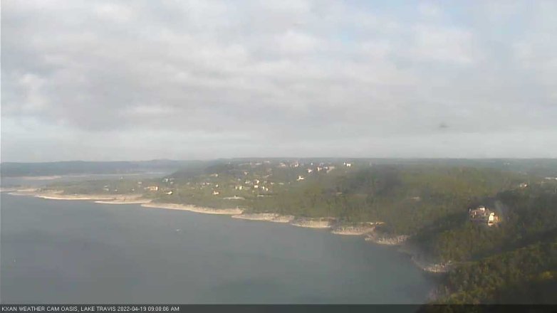 Lake Travis webcam, April 19, 2022 9:00 AM CT