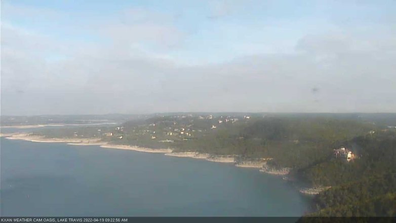 Lake Travis webcam, April 19, 2022 9:25 AM CT