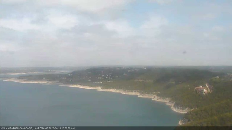 Lake Travis webcam, April 19, 2022 11:00 AM CT