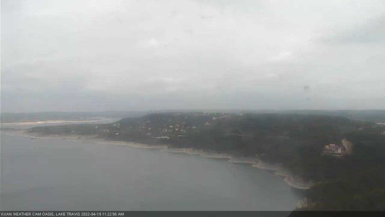 Lake Travis webcam, April 19, 2022 11:25 AM CT