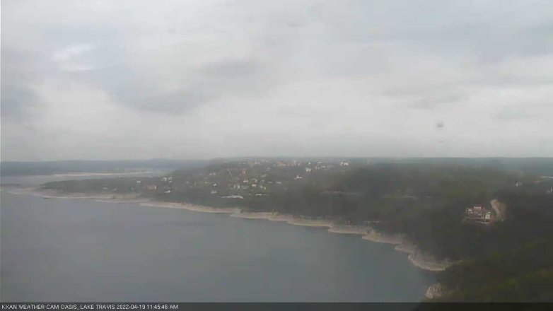 Lake Travis webcam, April 19, 2022 11:45 AM CT