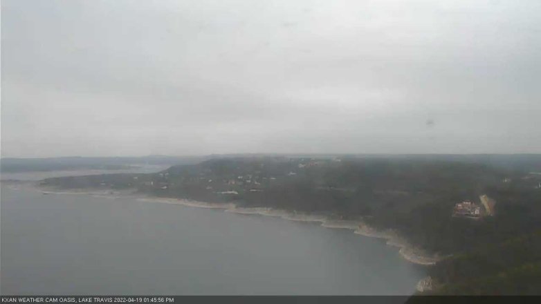Lake Travis webcam, April 19, 2022 1:45 PM CT