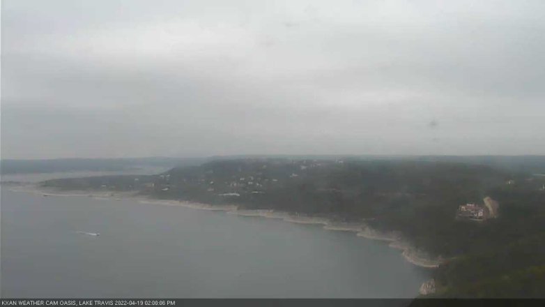 Lake Travis webcam, April 19, 2022 2:00 PM CT