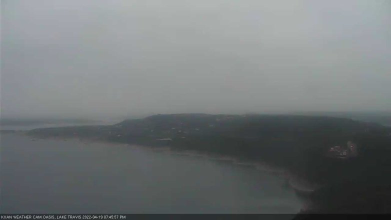 Lake Travis webcam, April 19, 2022 7:45 PM CT