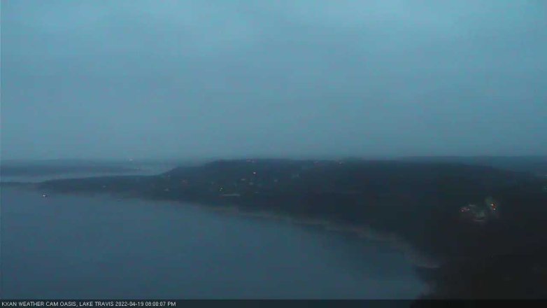 Lake Travis webcam, April 19, 2022 8:00 PM CT