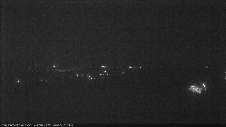 Lake Travis webcam, April 19, 2022 8:45 PM CT