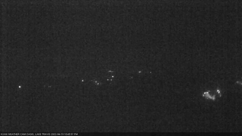 Lake Travis webcam, April 19, 2022 10:45 PM CT