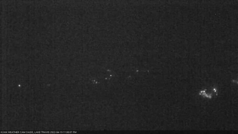 Lake Travis webcam, April 19, 2022 11:00 PM CT