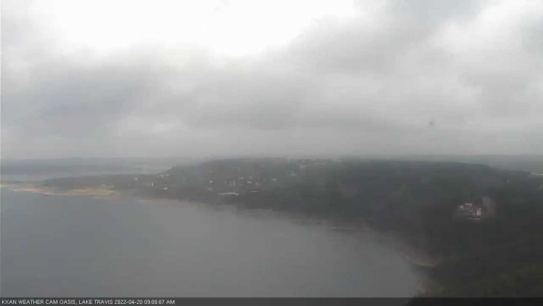 Lake Travis webcam, April 20, 2022 9:00 AM CT