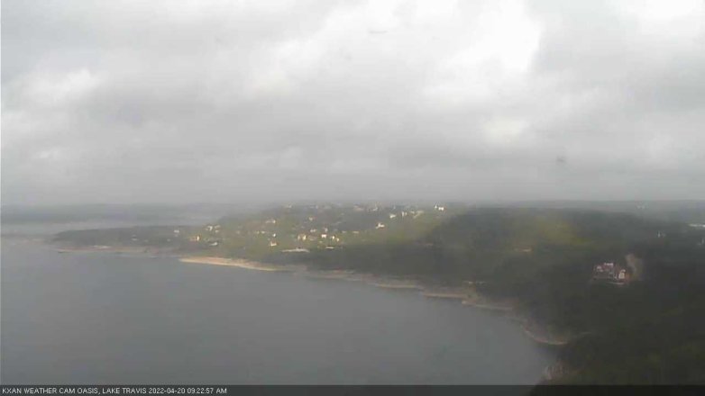 Lake Travis webcam, April 20, 2022 9:25 AM CT