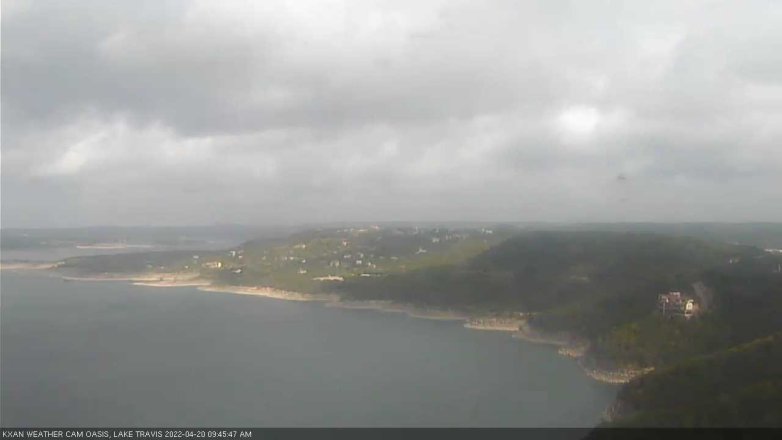 Lake Travis webcam, April 20, 2022 9:45 AM CT